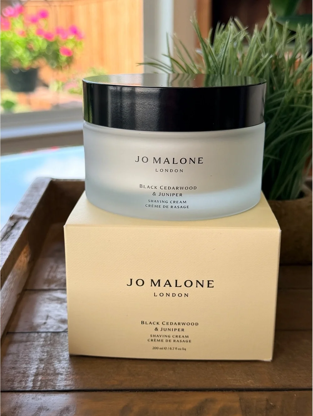 Jo Malone London Black Cedarwood & Juniper Shaving Cream 200 ml/6.7oz NIB